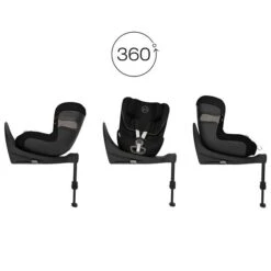 CYBEX Sirona S2 I-Size Moon Black Ab Geburt Bis 105 Cm (ca. 4 Jahre) -Günstiges CYBEX || Britax || VOX Geschäft cyb 22 eu combi sironas2 moob rotation screen hd