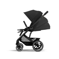 CYBEX Balios S LUX Kinderwagen + Cloud T I-Size Bundle Moon Black -Günstiges CYBEX || Britax || VOX Geschäft cyb 22 int excl us y090 baliosslux blk moob recline.tif screen hd 2