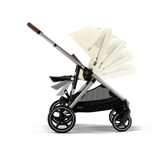 CYBEX Gazelle S Kinderwagen Seashell Beige + Cloud T I-Size + Zubehör Bundle – Bild 8