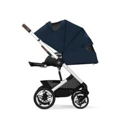 CYBEX Talos S LUX Kinderwagen Bundle Ocean Blue Gestell In Silver -Günstiges CYBEX || Britax || VOX Geschäft cyb 22 int excl us y270 talosslux slv ocbl rwf lieflat screen hd
