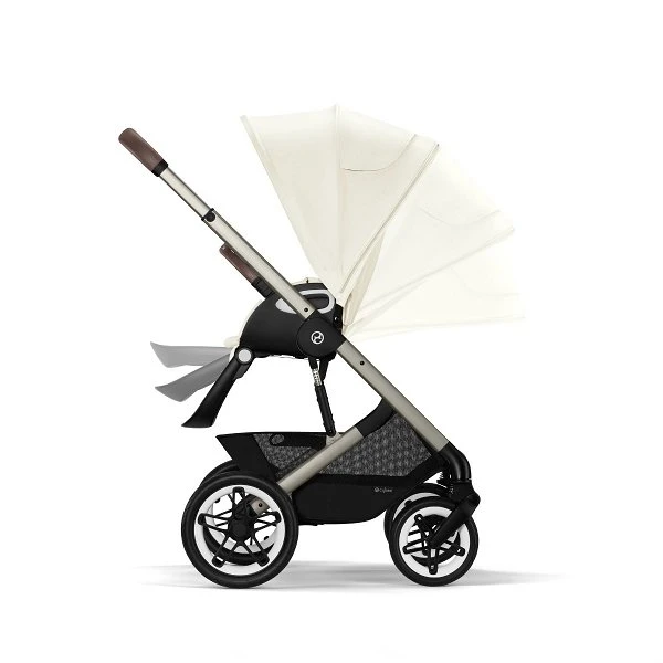 CYBEX Talos S LUX Kinderwagen Bundle Seashell Beige Gestell In Taupe – Bild 7