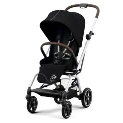 CYBEX Eezy S Twist+2 Buggy Moon Black Gestell Silver | Mit All-Terrain Rädern