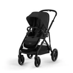 CYBEX Gazelle S Kinderwagen Moon Black + Cloud T I-Size + Zubehör Bundle -Günstiges CYBEX || Britax || VOX Geschäft cyb 22 int y045 gazelle blk moob 1