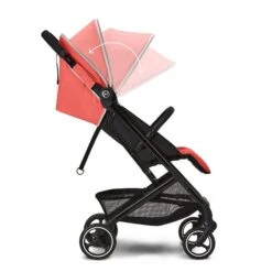 CYBEX Beezy Buggy Hibiscus Red - Gestell Black -Günstiges CYBEX || Britax || VOX Geschäft cyb 22 int y270 beezy blk hibr canopy steps