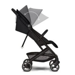 CYBEX Beezy Buggy Moon Black - Gestell Black -Günstiges CYBEX || Britax || VOX Geschäft cyb 22 int y270 beezy blk moob canopy steps