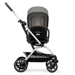 CYBEX Eezy S Twist+2 Buggy Lava Grey Gestell Silver | Mit All-Terrain Rädern -Günstiges CYBEX || Britax || VOX Geschäft cyb 22 int y270 eezystwist 2 slv lagr rotation