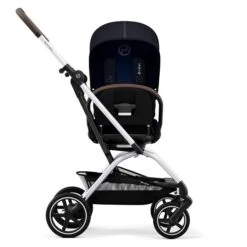 CYBEX Eezy S Twist+2 Buggy Ocean Blue Gestell Silver | Mit All-Terrain Rädern -Günstiges CYBEX || Britax || VOX Geschäft cyb 22 int y270 eezystwist 2 slv ocbl rotation