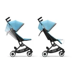 CYBEX Libelle Buggy Beach Blue Gestell Black | Einfach Faltbar -Günstiges CYBEX || Britax || VOX Geschäft cyb 22 int y270 libelle blk bebl recline legrest steps