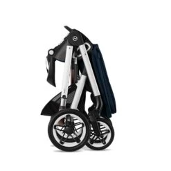 CYBEX Talos S LUX Kinderwagen Bundle Ocean Blue Gestell In Silver -Günstiges CYBEX || Britax || VOX Geschäft cyb 22 int y270 talosslux slv ocbl folded screen hd