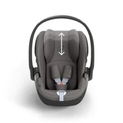 CYBEX Cloud T I-Size Mirage Grey Babyschale -Günstiges CYBEX || Britax || VOX Geschäft cyb 23 eu y000 cloudt migr headrest print medium