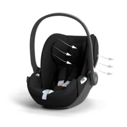 CYBEX Cloud T I-Size Sepia Black Babyschale -Günstiges CYBEX || Britax || VOX Geschäft cyb 23 eu y045 cloudt sebl airventilation print medium