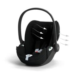 CYBEX Cloud T I-Size Plus Sepia Black Babyschale -Günstiges CYBEX || Britax || VOX Geschäft cyb 23 eu y045 cloudt sebl plus airventilation print medium