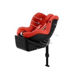 CYBEX Sirona Gi I-Size Plus Hibiscus Red Ab Geburt Bis 105 Cm (ca. 4 Jahre) -Günstiges CYBEX || Britax || VOX Geschäft cyb 23 eu y045 sironagi plus hibr airventilation print medium