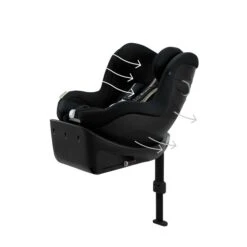 CYBEX Sirona Gi I-Size Plus Moon Black Ab Geburt Bis 105 Cm (ca. 4 Jahre) -Günstiges CYBEX || Britax || VOX Geschäft cyb 23 eu y045 sironagi plus moob airventilation print medium