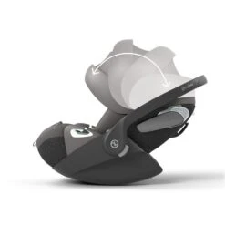 CYBEX Cloud T I-Size Mirage Grey Babyschale -Günstiges CYBEX || Britax || VOX Geschäft cyb 23 eu y090 cloudt migr canopy steps print medium