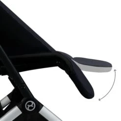 Cybex Orfeo Ocean Blue | Gestell Silber -Günstiges CYBEX || Britax || VOX Geschäft cyb 23 int deta orfeo slv ocbl legrest steps