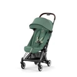 CYBEX Coya Chrome Dark Brown Leaf Green -Günstiges CYBEX || Britax || VOX Geschäft cyb 23 int y045 coya legr chbr sunvisor