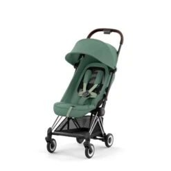 CYBEX Coya Chrome Dark Brown Leaf Green -Günstiges CYBEX || Britax || VOX Geschäft cyb 23 int y045 coya legr chbr withoutinlay