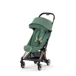 CYBEX Coya Rosegold Leaf Green -Günstiges CYBEX || Britax || VOX Geschäft cyb 23 int y045 coya legr rogo sunvisor