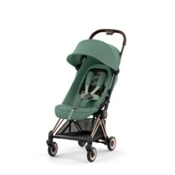CYBEX Coya Rosegold Leaf Green -Günstiges CYBEX || Britax || VOX Geschäft cyb 23 int y045 coya legr rogo withoutinlay