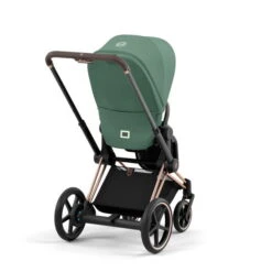 CYBEX E-PRIAM Kinderwagen Leaf Green Gestell Wählbar New Generation -Günstiges CYBEX || Britax || VOX Geschäft cyb 23 int y225 e priam rogo legr print medium