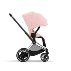 CYBEX E-PRIAM Sportwagen Peach Pink Gestell Wählbar New Generation -Günstiges CYBEX || Britax || VOX Geschäft cyb 23 int y270 e priam chbh pcpi canopy sunvisor print medium