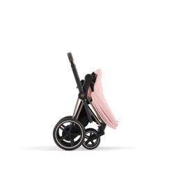 CYBEX E-PRIAM Kinderwagen Peach Pink Gestell Wählbar New Generation -Günstiges CYBEX || Britax || VOX Geschäft cyb 23 int y270 e priam rogo pcpi fold print medium