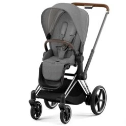 CYBEX E-PRIAM Sportwagen Manhattan Grey Plus Gestell Wählbar New Generation -Günstiges CYBEX || Britax || VOX Geschäft cybex e priam sportwagen manhattan grey