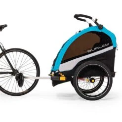 Burley D´Lite X Fahrradanhänger Aqua 2-Sitzer Mit Buggy-Funktion -Günstiges CYBEX || Britax || VOX Geschäft dlite x bike webex