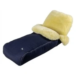 HESBA Winterfußsack DUO Premium Lammfell Natur Im Außenstoff 2-farbig