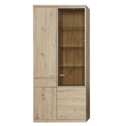 Trendteam Echo Vitrine Hoch Artisan Eiche Melamin