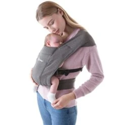 Ergobaby Embrace Oxford Blue Babytrage Für Neugeborene -Günstiges CYBEX || Britax || VOX Geschäft embrace heathergrey bcemagry ifi 3