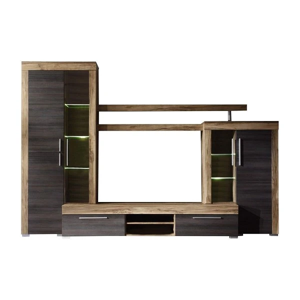 Trendteam Boom Anbauwand Nussbaum Satin / Touchwood 1 Trendteam Boom Anbauwand Nussbaum Satin / Touchwood