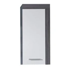 Trendteam Miami Hängeschrank Weiß / Rauchsilber