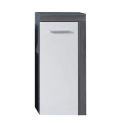 Trendteam Miami Standschrank Weiß / Rauchsilber