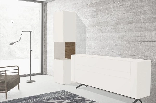 Hülsta Gentis Wohn-Kombi 7 - Akzent Naturstamm Inkl. LED-Beleuchtung Vitrine 2 Hülsta Gentis Wohn-Kombi 7 - Akzent Naturstamm Inkl. LED-Beleuchtung Vitrine – Bild 2