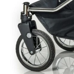 HESBA ClassicA Kinderwagen Außen 557, Innen 150 Mit Schwenkbaren Vorderrädern Schwarz SW-SL 2/25 -Günstiges CYBEX || Britax || VOX Geschäft gestelltyp sw sl 2 25 schwenkbaren vorderraeder 4