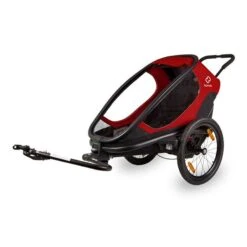 Hamax Outback One Fahrradanhänger Rot / Schwarz Inkl. Deichsel & Buggyrad -Günstiges CYBEX || Britax || VOX Geschäft ham400065 hamax outback one red black