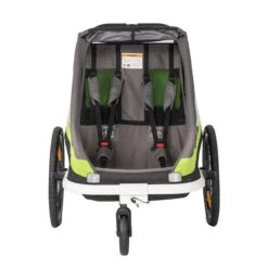 Hamax Traveller Fahrradanhänger Grün/Grau Inkl. Deichsel & Buggyrad -Günstiges CYBEX || Britax || VOX Geschäft ham40050 interior 1