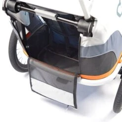 Hamax Outback Fahrradanhänger Navy Blau Inkl. Deichsel & Buggyrad -Günstiges CYBEX || Britax || VOX Geschäft hamax outback feature lugage space 1