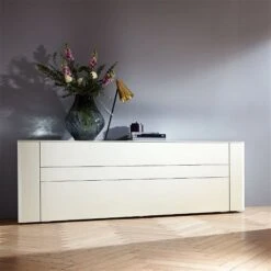Hülsta Gentis 4R Sideboard - Lack-Ausführung 211,2 Cm Breit - 3 Schubladen -Günstiges CYBEX || Britax || VOX Geschäft huelsta gentis sideboard