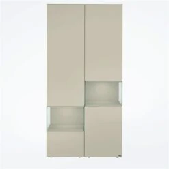 Hülsta Neo Wohnwand Vitrine 1 Schubkasten Und 3 Türen Lack Seidengrau -Günstiges CYBEX || Britax || VOX Geschäft huelsta neo 134435f4