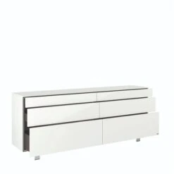 Hülsta Neo Sideboard 6 Schubkästen Lack Reinweiß -Günstiges CYBEX || Britax || VOX Geschäft huelsta neo 134449f4