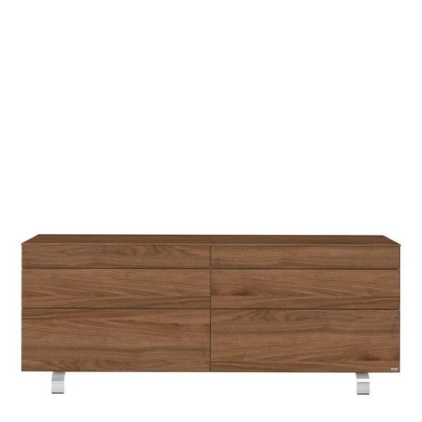 Hülsta Neo Sideboard 6 Schubkästen Kernnussbaum 3 Hülsta Neo Sideboard 6 Schubkästen Kernnussbaum – Bild 3