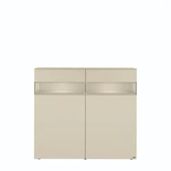 Hülsta Neo Highboard 2 Schubkästen Und 2 Türen Lack Seidengrau -Günstiges CYBEX || Britax || VOX Geschäft huelsta neo 134489f4