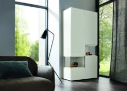 Hülsta Neo Wohnwand Vitrine 1 Schubkasten Und 3 Türen Lack Reinweiß -Günstiges CYBEX || Britax || VOX Geschäft huelsta neo 134546f2