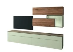 Hülsta Tetrim Wohnwand 2-teilig Lack Seidengrau -Günstiges CYBEX || Britax || VOX Geschäft huelsta tetrim wohnen 177096f4