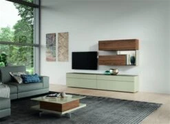 Hülsta Tetrim Wohnwand 2-teilig Lack Seidengrau -Günstiges CYBEX || Britax || VOX Geschäft huelsta tetrim wohnen 177112f3