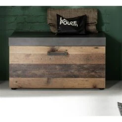 Trendteam Indy Garderoben-Set 3-teilig Old Wood / Graphit Grau | Schränke, Spiegel -Günstiges CYBEX || Britax || VOX Geschäft indy gd 1879 310 23 frontal 3