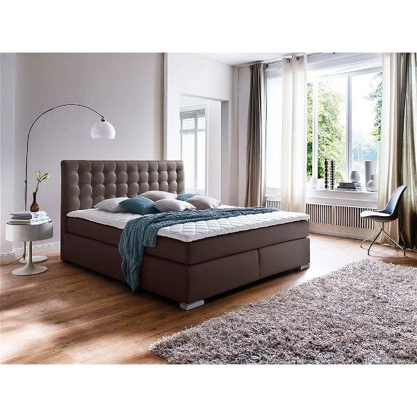 Meise Isa Boxspringbett 140 X 200 Cm Braun Kunstleder - Inklusive Lieferung 1 Meise Isa Boxspringbett 140 X 200 Cm Braun Kunstleder - Inklusive Lieferung